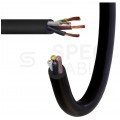 Kabel przemysłowy gumowy OW / H05RR-F 4x2,5mm2 czarny 300/500V zewnętrzny linka Elektrokabel