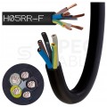 Kabel przemysłowy gumowy OW / H05RR-F 5x2,5mm2 czarny 300/500V zewnętrzny linka Elektrokabel