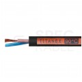 Kabel przemysłowy gumowy TITANEX OnPD / H07RN-F 2x1,5mm2 czarny 450/750V zewnętrzny olejoodporny linka Helukabel Nexans