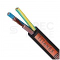 Kabel przemysłowy gumowy TITANEX OnPD / H07RN-F 3x1,5mm2 czarny 450/750V zewnętrzny olejoodporny linka Nexans