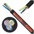 Kabel przemysłowy gumowy TITANEX OnPD / H07RN-F 3x1,5mm2 czarny 450/750V zewnętrzny olejoodporny linka Nexans