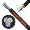Kabel przemysłowy gumowy TITANEX OnPD / H07RN-F 3x2,5mm2 czarny 450/750V zewnętrzny olejoodporny linka Nexans