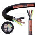 Kabel przemysłowy gumowy TITANEX OnPD / H07RN-F 4x1,5mm2 czarny 450/750V zewnętrzny olejoodporny linka Nexans
