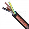 Kabel przemysłowy gumowy TITANEX OnPD / H07RN-F 4x1,5mm2 czarny 450/750V zewnętrzny olejoodporny linka Nexans