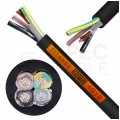 Kabel przemysłowy gumowy TITANEX OnPD / H07RN-F 4x10mm2 czarny 450/750V zewnętrzny olejoodporny linka Nexans