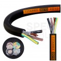 Kabel przemysłowy gumowy TITANEX OnPD / H07RN-F 4x10mm2 czarny 450/750V zewnętrzny olejoodporny linka Nexans