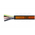 Kabel przemysłowy gumowy TITANEX OnPD / H07RN-F 4x10mm2 czarny 450/750V zewnętrzny olejoodporny linka Nexans
