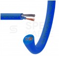 Kabel przemysłowy poliuretanowy PUR / H05BQ-F 2x1mm2 niebieski 300/500V zewnętrzny olejoodporny linka Elektrokabel