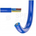 Kabel przemysłowy poliuretanowy PUR / H07BQ-F 3x1,5mm2 niebieski 450/750V zewnętrzny olejoodporny linka Elektrokabel