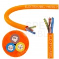 Kabel przemysłowy poliuretanowy PUR / H07BQ-F 3x1,5mm2 pomarańczowy 450/750V zewnętrzny olejoodporny linka Elektrokabel