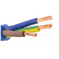 Kabel przemysłowy poliuretanowy PUR / H07BQ-F 3x1,5mm2 żółty 450/750V zewnętrzny olejoodporny linka Elektrokabel