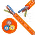 Kabel przemysłowy poliuretanowy PUR / H07BQ-F 3x2,5mm2 pomarańczowy 450/750V zewnętrzny olejoodporny linka Elektrokabel