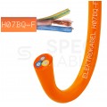 Kabel przemysłowy poliuretanowy PUR / H07BQ-F 3x2,5mm2 pomarańczowy 450/750V zewnętrzny olejoodporny linka Elektrokabel