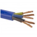 Kabel przemysłowy poliuretanowy PUR / H07BQ-F 5x2,5mm2 niebieski 450/750V zewnętrzny olejoodporny linka Elektrokabel
