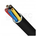 Kabel samochodowy YLYs 5x1mm2 czarny 24V zewnętrzny przyczepowy linka Elektrokabel