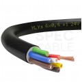 Kabel samochodowy YLYs 6x0,6mm2 + 1x1mm2 czarny 24V zewnętrzny przyczepowy linka Elektrokabel