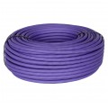 Kabel sieciowy F/FTP kat.6A skrętka 4x2x0,56mm wewnętrzny B2ca bezhalogenowy LSOH fioletowy NEKU
