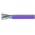 Kabel sieciowy F/FTP kat.6A skrętka 4x2x0,56mm wewnętrzny Dca bezhalogenowy LSOH fioletowy NEKU