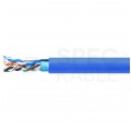 Kabel sieciowy F/UTP kat.5 skrętka 4x2x0,5mm wewnętrzny Dca bezhalogenowy LSOH niebieski Telegärtner