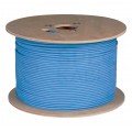Kabel sieciowy F/UTP kat.5 skrętka 4x2x0,5mm wewnętrzny Dca bezhalogenowy LSOH niebieski Telegärtner