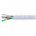 Kabel sieciowy F/UTP kat.5e skrętka 4x2x0,48mm wewnętrzny PVC szary linka Telegärtner