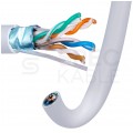 Kabel sieciowy F/UTP kat.5e skrętka 4x2x0,51mm wewnętrzny FRPVC szary Alantec