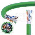 Kabel sieciowy F/UTP kat.6 skrętka 4x2x0,51mm wewnętrzny B2ca bezhalogenowy LSOH zielony Corning