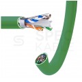 Kabel sieciowy F/UTP kat.6 skrętka 4x2x0,51mm wewnętrzny B2ca bezhalogenowy LSOH zielony Corning