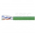 Kabel sieciowy F/UTP kat.6 skrętka 4x2x0,51mm wewnętrzny B2ca bezhalogenowy LSOH zielony Corning