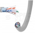 Kabel sieciowy F/UTP kat.6 skrętka 4x2x0,56mm wewnętrzny Dca bezhalogenowy LSOH szary NEKU