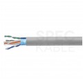 Kabel sieciowy F/UTP kat.6 skrętka 4x2x0,56mm wewnętrzny PVC szary SecurityNET