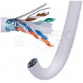 Kabel sieciowy F/UTP kat.6 skrętka 4x2x0,57mm wewnętrzny Dca bezhalogenowy LSOH szary Alantec