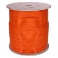 Kabel sieciowy S/FTP kat.7 skrętka 4x2x0,56mm wewnętrzny Dca bezhalogenowy LSOH pomarańczowy SecurityNET