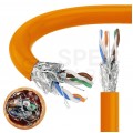 Kabel sieciowy S/FTP kat.7 skrętka 4x2x0,56mm wewnętrzny Dca bezhalogenowy LSOH pomarańczowy SecurityNet
