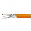 Kabel sieciowy S/FTP kat.7 skrętka 4x2x0,56mm wewnętrzny Dca bezhalogenowy LSOH pomarańczowy SecurityNet