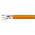 Kabel sieciowy S/FTP kat.7 skrętka 4x2x0,57mm wewnętrzny Dca bezhalogenowy LSOH pomarańczowy NEKU