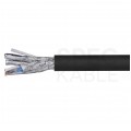 Kabel sieciowy S/FTP kat.7 skrętka 4x2x0,57mm zewnętrzny żelowany PE czarny SecurityNET
