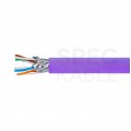Kabel sieciowy S/FTP kat.7A skrętka 4x2x0,57mm wewnętrzny Dca bezhalogenowy LSOH fioletowy Molex