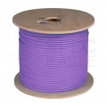 Kabel sieciowy S/FTP kat.7A skrętka 4x2x0,58mm wewnętrzny B2ca bezhalogenowy LSOH fioletowy Molex