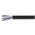 Kabel sieciowy U/FTP kat.6A skrętka 4x2x0,57mm zewnętrzny suchy PE czarny Alantec