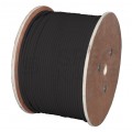 Kabel sieciowy U/FTP kat.6A skrętka 4x2x0,57mm zewnętrzny żelowany PE czarny Alantec