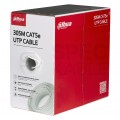 Kabel sieciowy U/UTP kat.5e skrętka 4x2x0,45mm wewnętrzny PVC biały DAHUA Karton (BOX) 305m