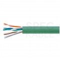 Kabel sieciowy U/UTP kat.5e skrętka 4x2x0,48mm wewnętrzny FRPVC zielony linka Alantec