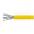 Kabel sieciowy U/UTP kat.5e skrętka 4x2x0,48mm wewnętrzny FRPVC żółty linka Alantec