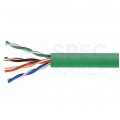 Kabel sieciowy U/UTP kat.5e skrętka 4x2x0,51mm wewnętrzny bezhalogenowy LSOH zielony Corning 3M