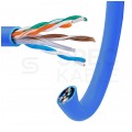 Kabel sieciowy U/UTP kat.5e skrętka 4x2x0,51mm wewnętrzny FRPVC niebieski Alantec