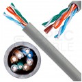 Kabel sieciowy U/UTP kat.5e skrętka 4x2x0,51mm wewnętrzny FRPVC szary Molex