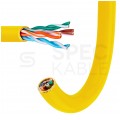 Kabel sieciowy U/UTP kat.5e skrętka 4x2x0,51mm wewnętrzny PVC żółty Molex
