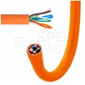Kabel sieciowy U/UTP kat.5e skrętka 4x2x0,5mm wewnętrzny Dca bezhalogenowy LSOH pomarańczowy Bitner