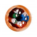 Kabel sieciowy U/UTP kat.5e skrętka 4x2x0,5mm wewnętrzny Dca bezhalogenowy LSOH pomarańczowy Bitner BiTLAN